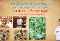 Bài Giảng Về Đông Dược Bào Chế - Bài 3: Phương Thuốc Cổ Truyền - TTTB- BS Trần Văn Ngon